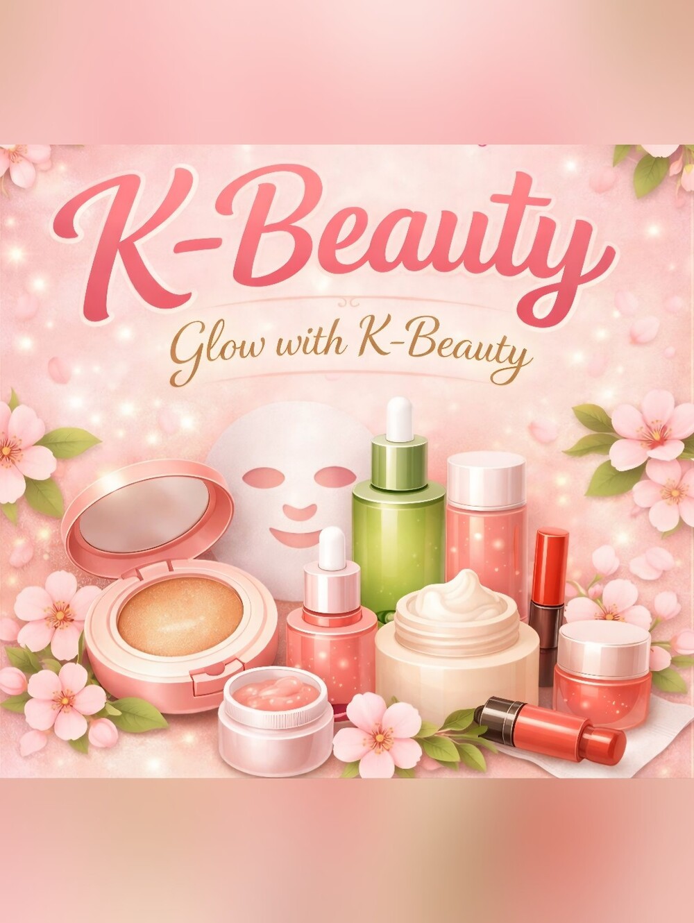 Pink Glow Skincare & Makeup Set